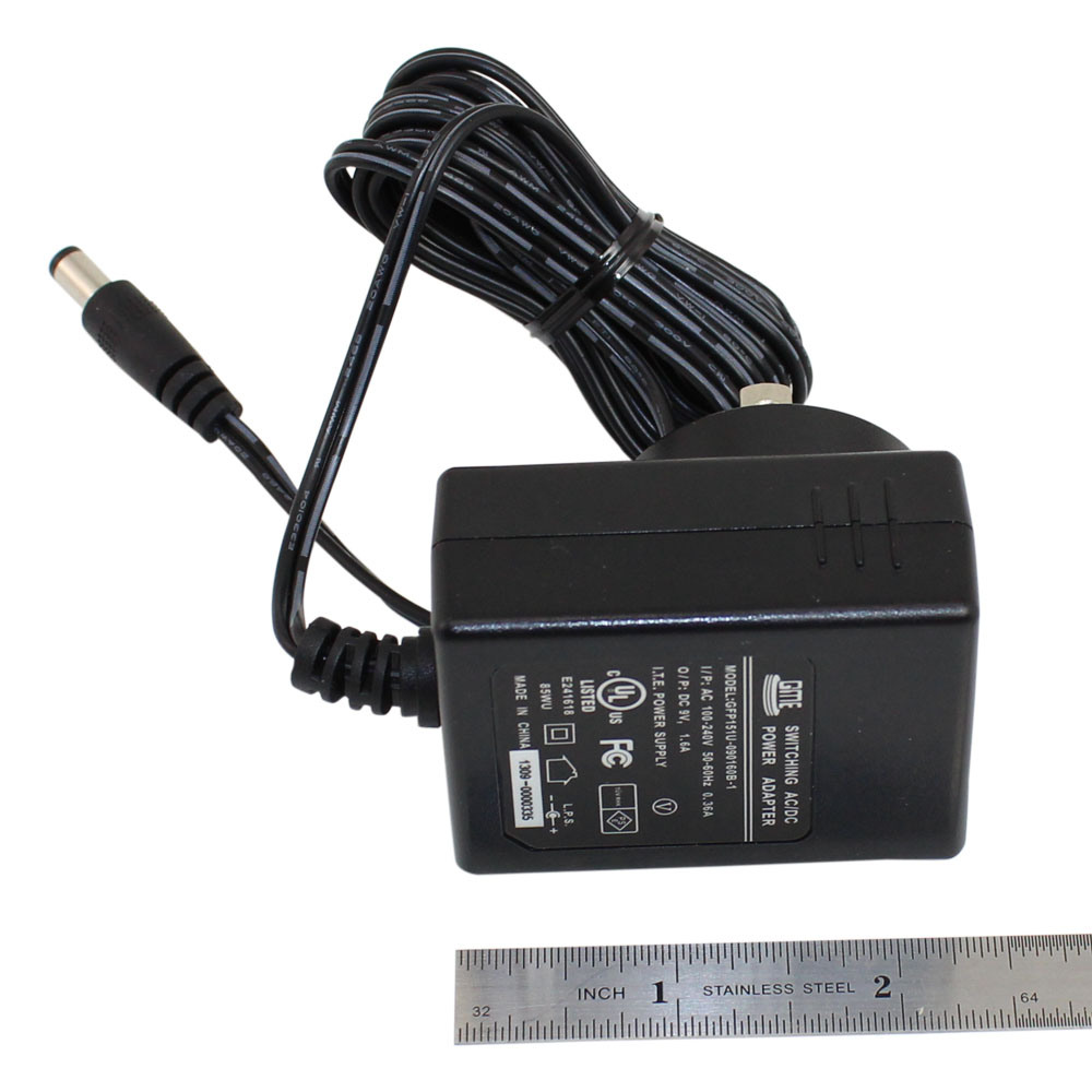 9 Volt 1.6 Amp Plug In Wall Mount Power Supply